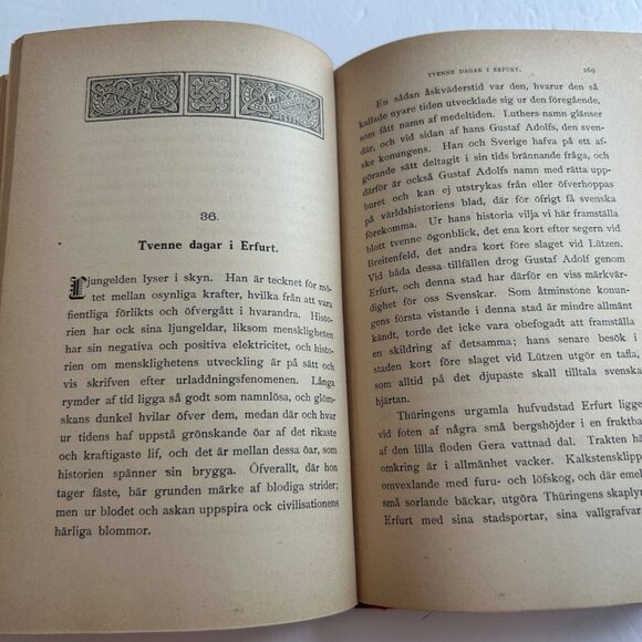 Antique 1892 Historiska Bilder By C Georg Starbäck Red Hardcover Swedish Text - Picture 5 of 6